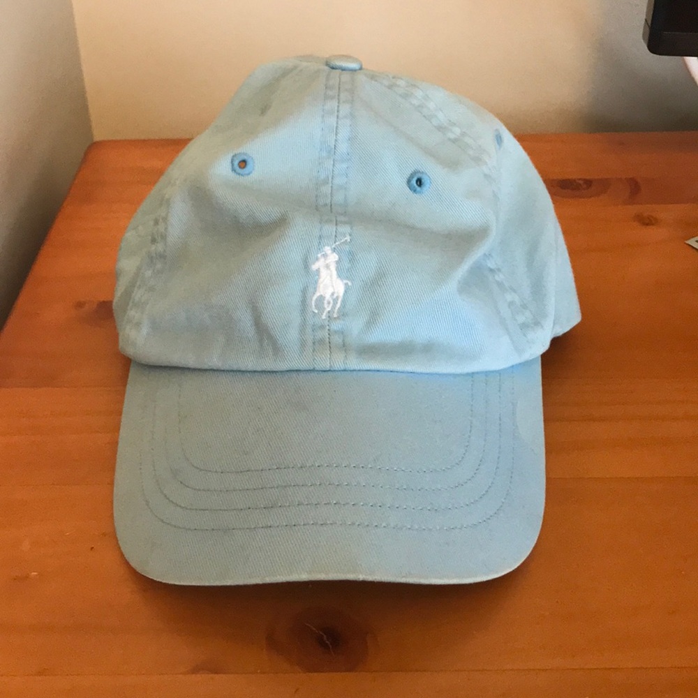 Baby blue polo hat